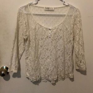 Women’s Abercrombie and Fitch lace top. US M